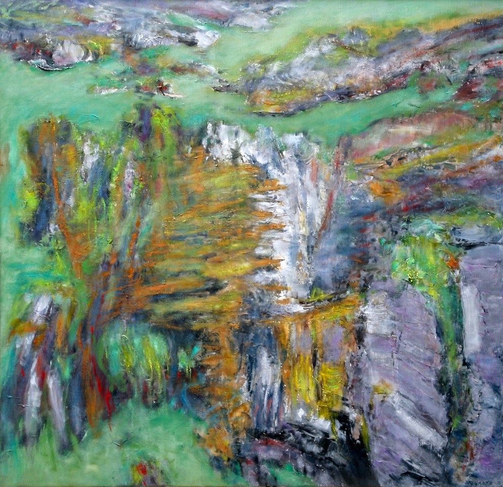 Grønn sommer, 2016, 95 x 92 cm