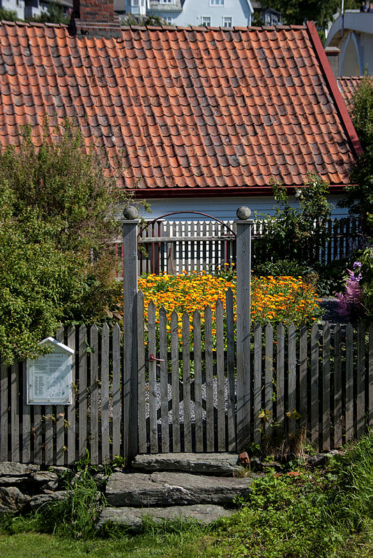 Historisk hage i Dokken museum