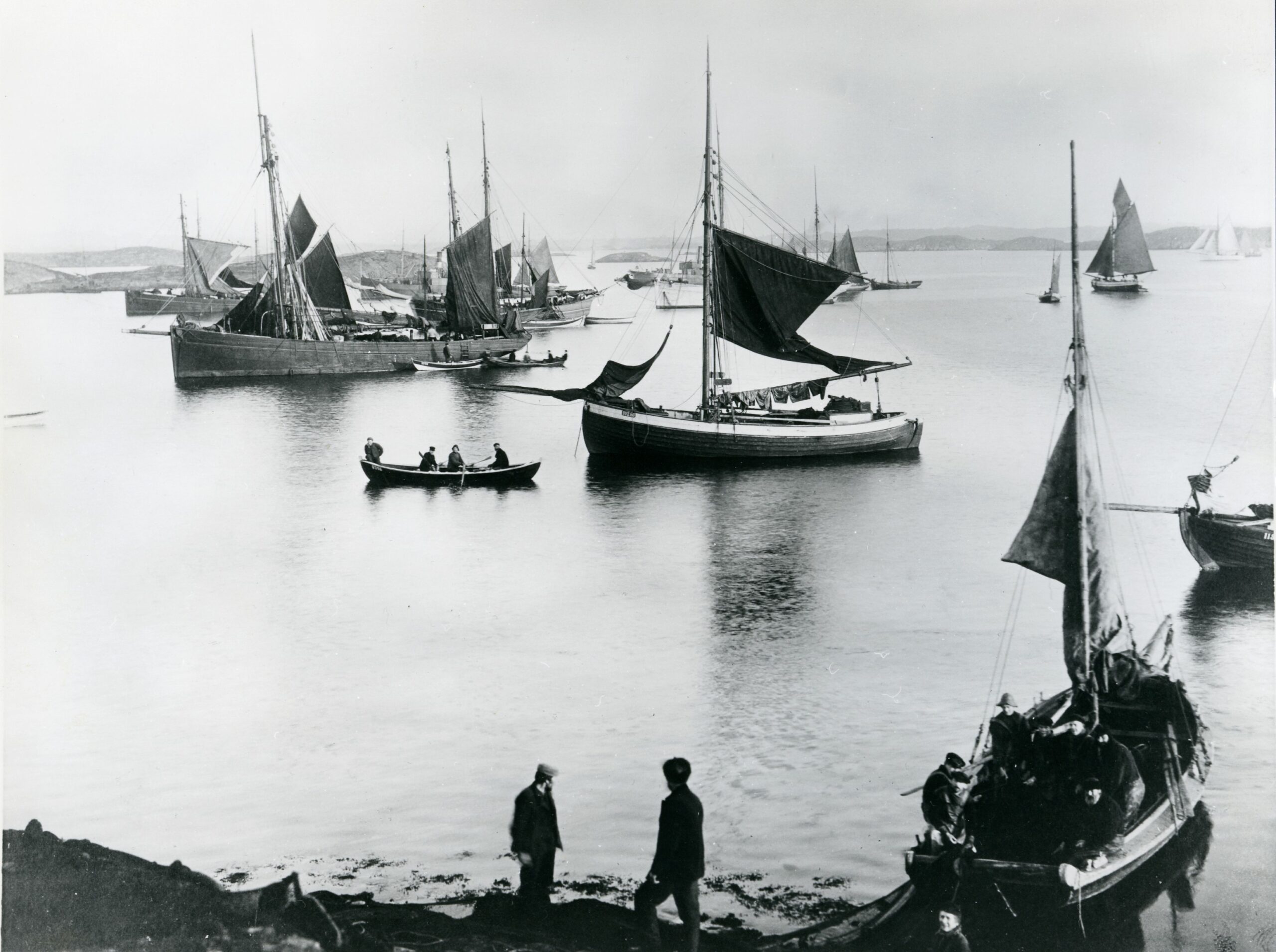 Foto: Fra Feøy rundt 1900. Ukjent fotograf. MHB-F.002127/Haugalandmuseet