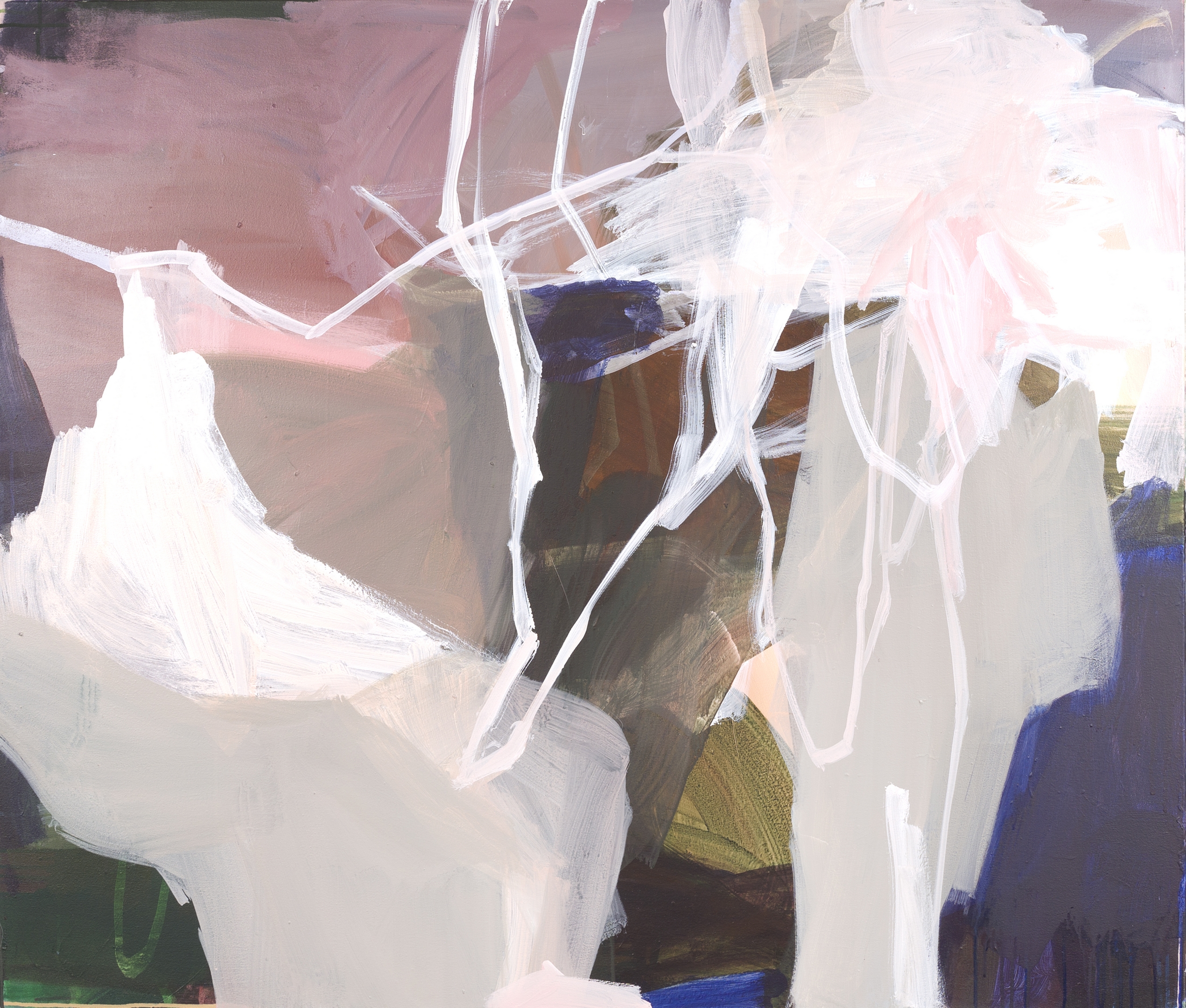 Ingrid Haukelidsæter: Uten tittel, 2020, akryl på lerret