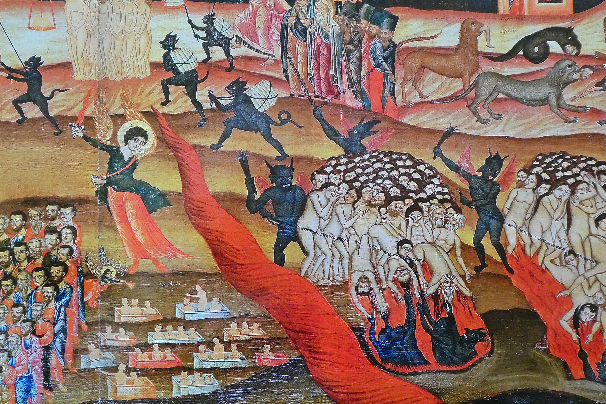 Dommedag, detalj, De førti martyrers katedral, Aleppo, Syria